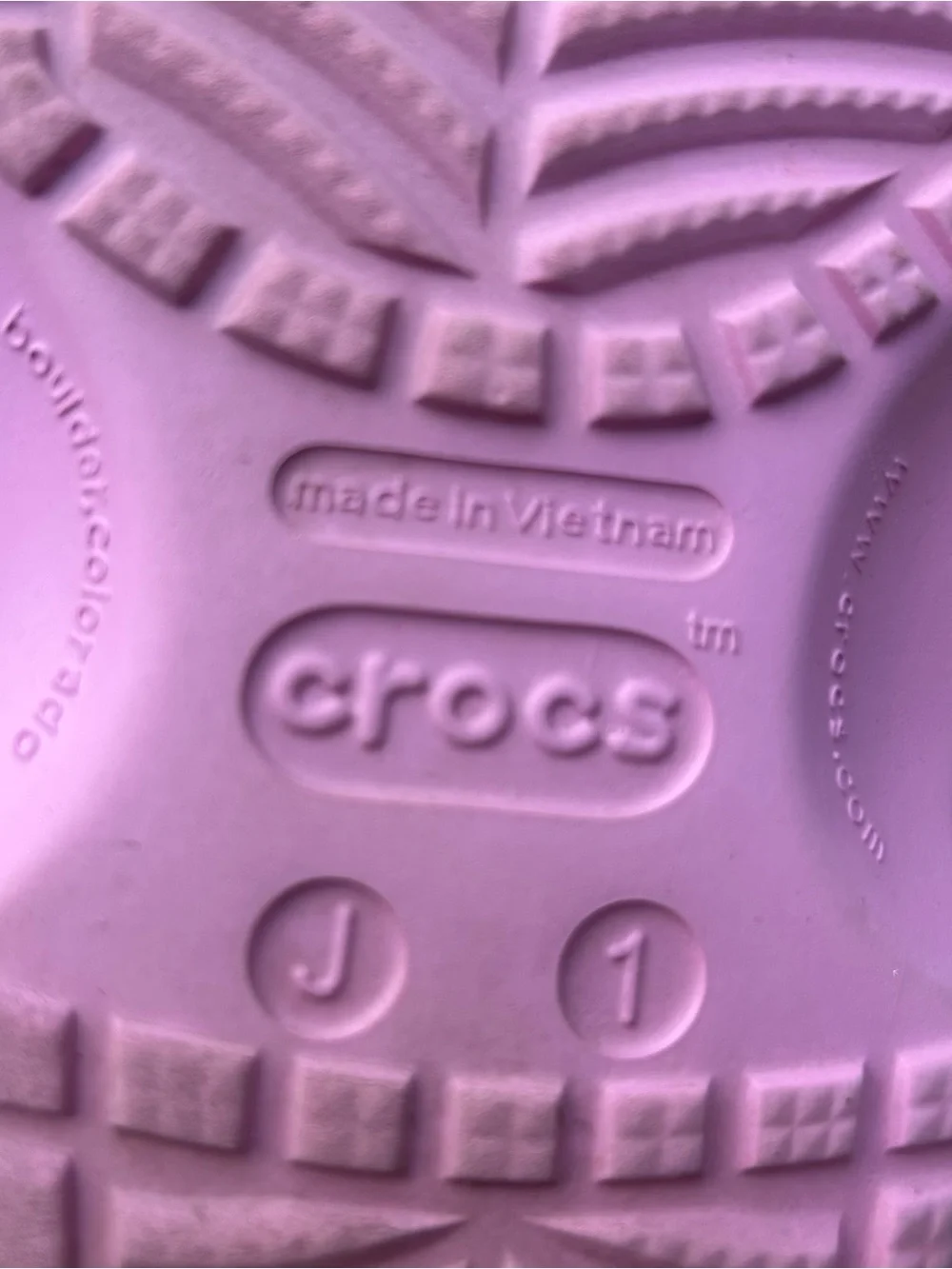 Like New Girls Pink Crocs